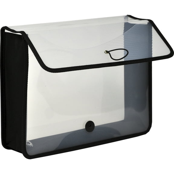 Lion, LIO48160CR, EPAND-N-FILE Poly Expanding Wallet, 1 Each, Clear