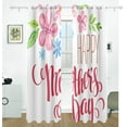 thumbnail image 2 of Coolnut Mother's Day Blackout Curtain for Bedroom, 2 Panels Thermal Insulated Blackout Drapes Long Darkening Curtains with Grommets,55"x 72", 2 of 5