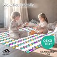 thumbnail image 4 of ODIKA 3'x5' Machine Washable Non-Slip Area Rug, Cosmic Prism Interlocking Stripes Design High Traffic Rug, Yellow, 702960, 4 of 5