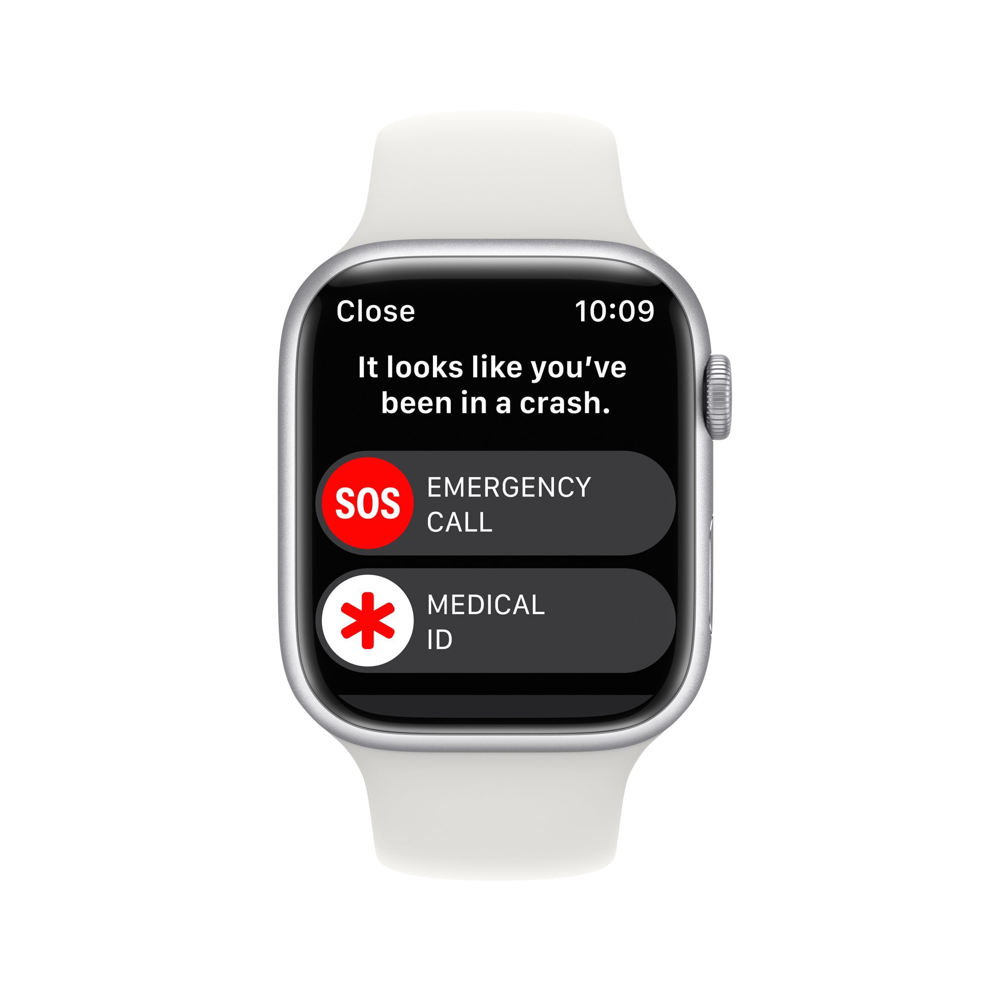 Restored Apple Watch Series 8 (GPS+ Cellular 45MM) Silver Aluminum Case with White Sport Band (Refurbished)