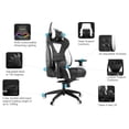 thumbnail image 4 of Gamdias Achilles M1 L Professional Ergonomic Gaming Chair with RGB Lights, 3-direction Adjustable Armrest, Black/Blue, 4 of 8