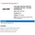 thumbnail image 2 of Front Upper Control Arm Shaft Kit - Compatible with 1968 - 1974 GMC P35/P3500 Van 1969 1970 1971 1972 1973, 2 of 2