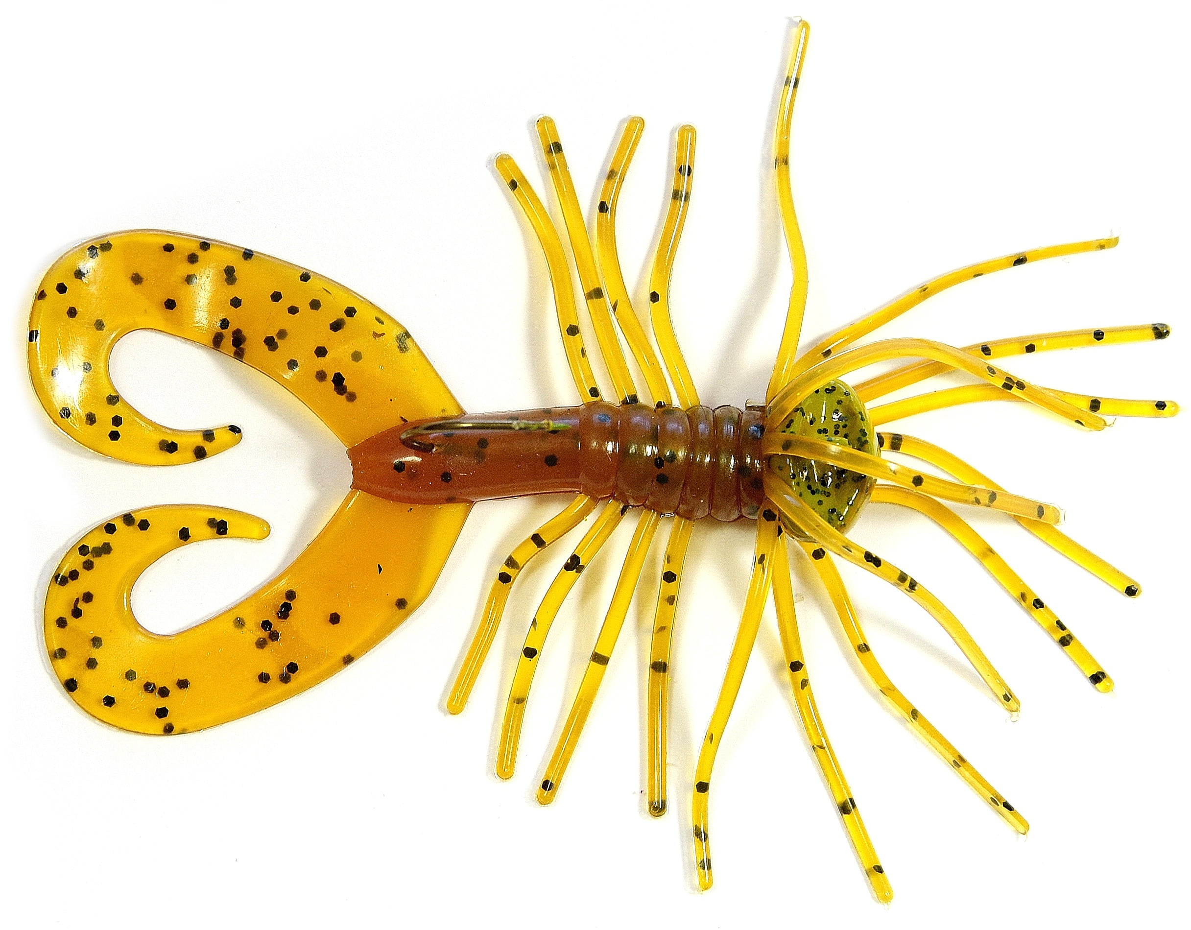 (2 pack) Gitzit Spider Jig 3/8oz Brown Craw 2pk