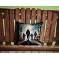 thumbnail image 2 of Werewolves Spooky Halloween Fabric Decorative Pillow 14 in x 14 in, 2 of 4
