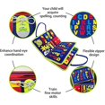 thumbnail image 2 of Dinosaur Busy Board Basic Life Skills Learning Early Educational Activity Board for Fine Motor Skills Interactive Sensory Montessori Board Gift for Kids Aged 1+, 2 of 8