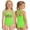Green, variant on One Piece Girls Swimsuits Cross Strap Letter Print Stretchy Beach Summer Quick Dry Comfortable Bathing Suit Mint Green Size 2-3 Y