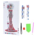 thumbnail image 2 of DIY Rhinestones Painting Embroidery Lady Decoration Kit  Painting Elegant  Lady Pattern Ornament Artwork  Painting, 2 of 8