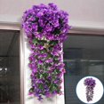 thumbnail image 2 of Vigne de Glycine Artificielle Buisson Violet-Rouge Réutilisable Intérieur Extérieur Mariage Fête Salon-Violet-, 2 of 5
