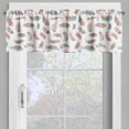 thumbnail image 2 of Ambesonne Indie Window Valance, Bohemian Pastel Feather Motif, 54" X 18", Turquoise Pale Pink, 2 of 5