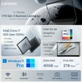thumbnail image 2 of Lenovo V15 G3 Business Windows 15.6 inch FHD Laptop, Intel Core i7-1255U, 24GB RAM, 1TB SSD, Black, 2 of 6