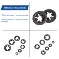 thumbnail image 4 of Unique Bargains 120 Pack Internal Tooth Star Lock Washers M4 Quick Speed Locking Washers, 65Mn Steel Starlock Push Nuts, 4 of 4