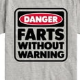 thumbnail image 3 of Instant Message - Danger Farts Without Warning - Toddler And Youth Short Sleeve Graphic T-Shirt, 3 of 6