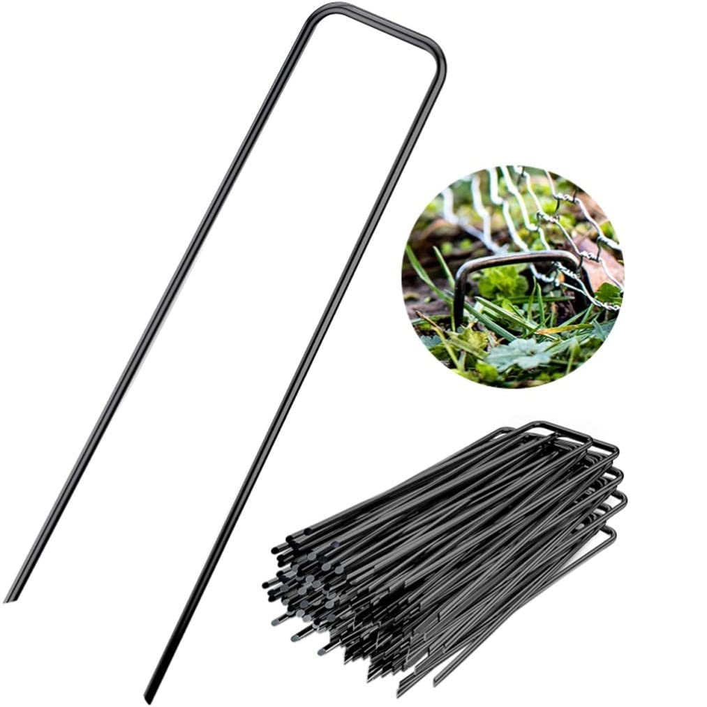 U Shaped Ground Anchors Stakes Pegs Pins Spikes for Securing Lawn Farm 15cm for sale online 