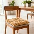 thumbnail image 1 of Cojín de asiento con huella de pata de gato - Cojín de poliéster de 40x40 cm de grosor para silla de oficina y hogar, decoración multicolor, 1 of 6