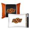 2pc NCAA Oklahoma State Cowboys Pillowcase and Pillow Sham Set College Team Logo Bedding Accessories