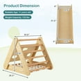 thumbnail image 2 of Gymax 4 in 1 Wooden Climbing Triangle Set Triangle Climber w/ Ramp Natural, 2 of 8