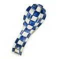 thumbnail image 1 of MacKenzie-Childs Royal Check Enamel Spoon Rest for Kitchen, Enamel Kitchenware Line, 1 of 4