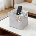 thumbnail image 5 of yulier Fabric Storage Basket, Closet Storage Bins with Soft Rope Handles, Foldable Storage Basket for Shelves, 13 Inch Storage Cubes for Living Room Bedroom Nursery Dorm, 5 of 6