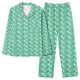 thumbnail image 1 of Puntoco Conjunto de pijama cómodo para mujer Conjunto de pijama estampado con bolsillo para uso diario en casa, 1 of 4