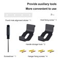 thumbnail image 7 of Pebbuoy Game Console Wall Mount Bracket Storage Holder with Storage Hook Strong Load-bearing Simple Installation Game Console Hanging Rack for PS5 Slim, 7 of 7