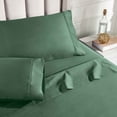 thumbnail image 5 of BNM Egyptian Cotton 850 Thread Count Bed Sheet Set, Full, Green, 5 of 8