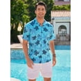 thumbnail image 6 of sogami Mens Short Sleeve Hawaiian Shirt Printed Aloha Summer Beach Shirts, 6 of 6