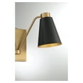 thumbnail image 6 of Trade Winds Maya 2-Light Wall Sconce in Matte Black with Natural Brass, 6 of 6