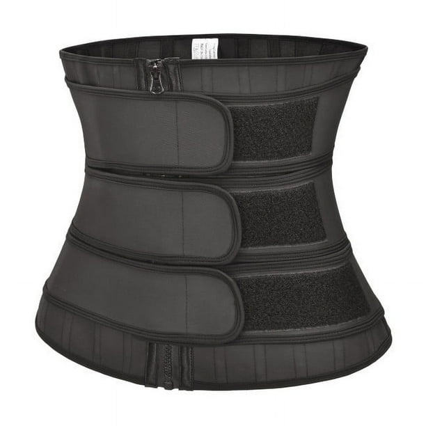 Corsé de látex esmerilado de 25 huesos, corsé moldeador de goma con tres cinturones extraíble, corsé, cinturón de corsé
