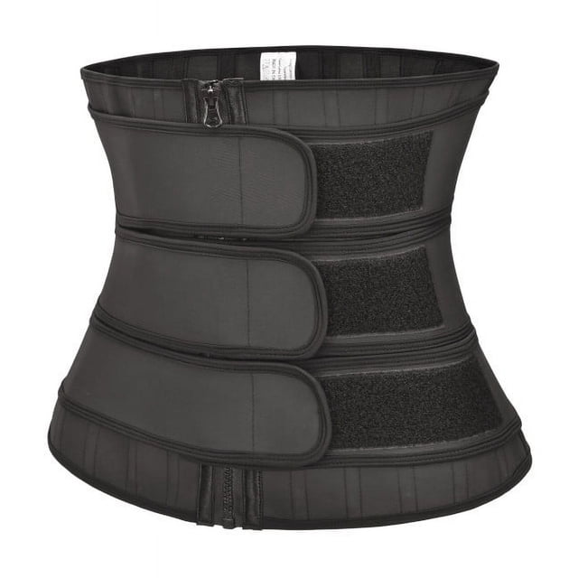 Corsé de látex esmerilado de 25 huesos, corsé moldeador de goma con tres cinturones extraíble, corsé, cinturón de corsé