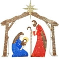 thumbnail image 1 of Belén Navideño Iluminado, Decoración De Belén Al Aire Libre, Sagrada Familia para Decoración Navideña De Jardín En El Patio De Navidad (Estilo 1, 27 Cm), 1 of 5
