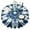 Blue Tie Dye, variant on Rainbow Tie Dye Mandala Pattern Round Tablecloth 60"x60",Wrinkle Wipeable Table Cloth for Kitchen Dining Room Picnic Patio Party