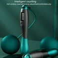 thumbnail image 2 of 1 Pair Big Ball Jump Rope LCD Screen Four Modes Non-Slip Handle Exercise Fitness Equipment Free Adjustable Smart Electronic Cordless Jump Rope for Adult Kids-Black, 2 of 8