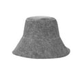 thumbnail image 3 of Gorro de fieltro para Sauna, gorro de protección para el cabello, accesorios de diámetro de 15,5 cm, forma bonita, multifuncional, portátil tanto para Gris, 3 of 8