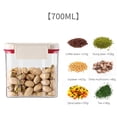 thumbnail image 4 of Push-Button Airtight Container Plastic Food Storage Canister Dry Food Dispenser Jar Grain Storage Bin, 4 of 9