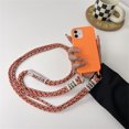 thumbnail image 1 of Funda de silicona a prueba de golpes para iPhone, funda con correa de cordón de doble collar para iPhone 14 11 12 13 Pro Max Mini XS XR X 7 8 6 Plus SE Fivean unisex, 1 of 2