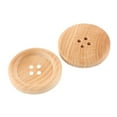 thumbnail image 2 of BUYISI 20 Wooden Buttons In Natural Wood Color Perfect For Clothing And Handmade Items 11.5Mm, 2 of 5