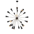 thumbnail image 4 of Stilnovo Style 32 Arms 24 Light Mid Century Brass Sputnik chandelier light Fixture, 4 of 8