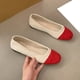 thumbnail image 3 of Zapatos Casuales Planos para las Mujeres Color-Bloque Dedo Redondo Boca Poco Profunda Deslizamiento en Zapatillas de Lienzo Primavera, Zapatos de Lienzo para las Mujeres, 3 of 5