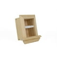 thumbnail image 2 of Typhon Recessed Solid Wood Toilet Paper Holder 7 x 8.5, Unfinished, 2 of 5