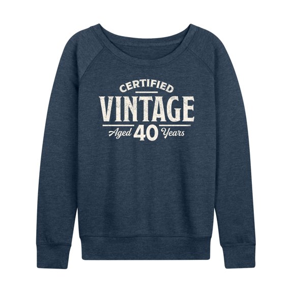 Instant Message - Certified Vintage 40 - Women's Lightweight French Terry Long Sleeve Shirt