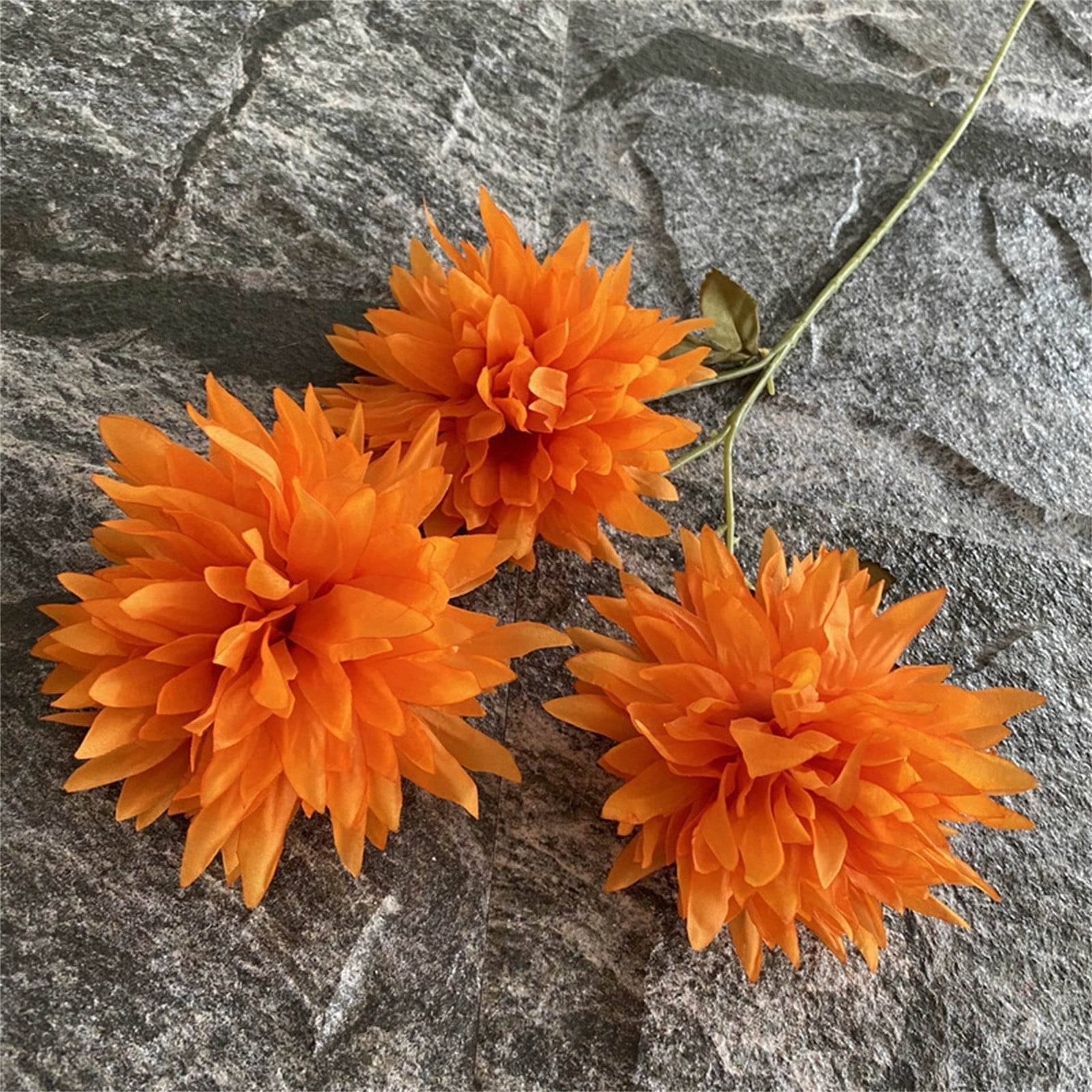Piwvid Artificial Dahlia Flowers Fall Fake Flower Silk Flowers with Long Stem Floral Arrangements Bouquets Autumn Faux Dahlias Flowers for DIY Wedding Party Centerpieces Home Decor