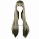 thumbnail image 2 of Peluca Humano Cabello Unique Bargains 28' Oscuro Gris con Gorra, 2 of 6