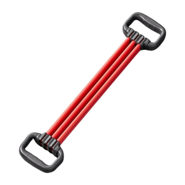 Bandas de resistencia para expansión de pecho, 3 cuerdas, correa de resistencia ajustable, cuerda de tracción elástica, cuerda de fuerza para brazos, Rojo