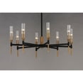 thumbnail image 5 of Maxim Flambeau 33" Wide Black and Brass 8-Light LED Chandelier, 5 of 5