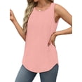 thumbnail image 2 of MOSHU 2 Pack Tank Tops for Women Loose Fit Summer Sleeveless Plus Size Tops Round Neck Flowy Casual Shirts Outfits, 2 of 7