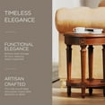 thumbnail image 3 of Maven Lane Pullman Table d'Appoint Ronde Traditionnelle en Bois Finition Brun Antique, 3 of 6