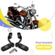thumbnail image 4 of Kenally 1 par de reposapiés para motocicleta, abrazadera de montaje de Pedal largo, estriberas plateadas Vehículos, repuestos y accesorios Mis Negro Kenally VI002325-01, 4 of 6