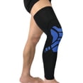 thumbnail image 4 of Rodilleras de compresión transpirables y alargadas para baloncesto y correr. Negro y azul M, 4 of 9