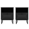 thumbnail image 2 of Flash Furniture Malaki 17"W x 19"D Accent Table Black 2/Set (2EVST4043ZZBLK), 2 of 14