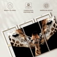thumbnail image 6 of Elephant Stock Happy Giraffe Family Wall Art - Horizontal Multi Panel Canvas - Living Room Wall Decor - Animal Multi Panel - Black And White Decor - 65" x 42", 6 of 8